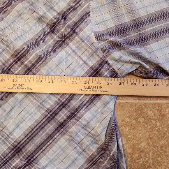 Vintage Y2K Southpole Shirt Blue Plaid Button Up Hip Hop Casual Baggy Mens 2XL - Picture 10 of 10
